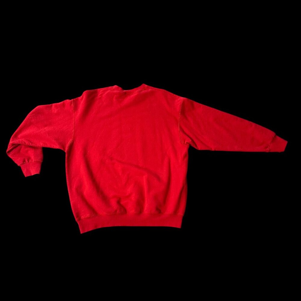 Disney Mickey Mouse Christmas Sweatshirt Tis The Season To Be Jolly Red XL - Picture 3 of 7